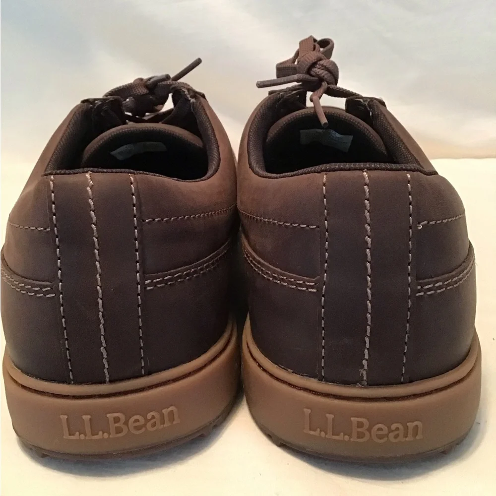 L.L. Bean mens brown leather Mountainside Oxfords NWOB - Picture 4 of 7